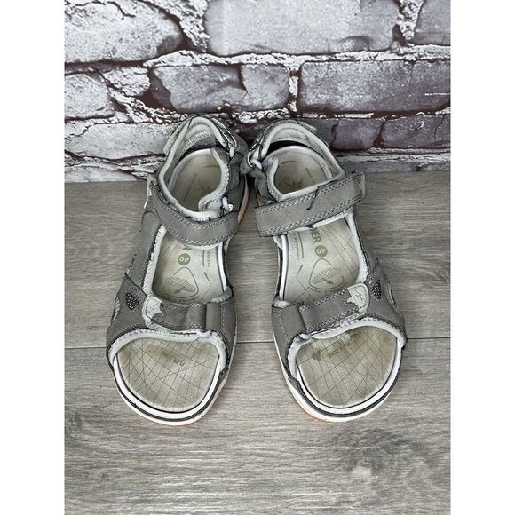 Mephisto Allrounder Lagoona Larmessa Grey Nubuck Textile Strap Sandals Women 10M - Picture 15 of 16